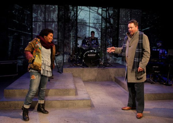 Jacklyn Uweh and Laura Leo Kelly in “Striking 12,” witten by Brendan Milburn, Valerie Vigoda, and Rachel Sheinkin. Directed by Kari Hayter, with music direction by Lex Leigh, this nontraditional holiday musical will be playing thru December 19, 2021 at the Bette Aitken theater arts Center in Anaheim, CA. 2