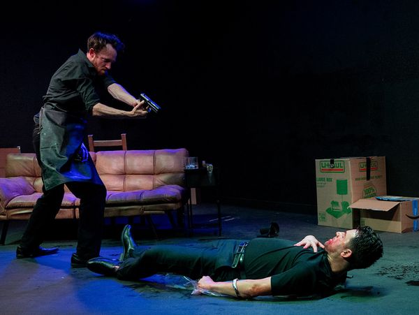 Jonny Taylor & Cody Dupree in the horror/thriller Blood Moon. Photo by Travis Land 1