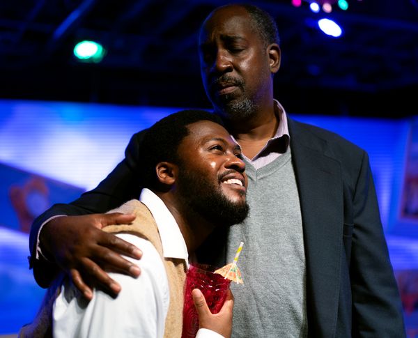 Pat O''Lear as Sam and others, John Alexander Hatcher as Kenneth, and Gabriel Dodson as the musician. 3