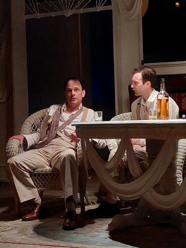 Christopher Patrick Mullen (Jamie) and Christopher Joel Onken (Edmund) in Bridge Street Theatre's production of LONG DAY'S JOURNEY INTO NIGHT 1
