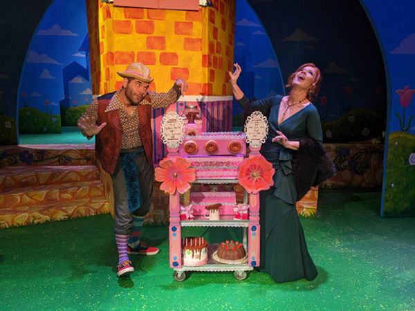 Eric (Stephen Denning) and Mary (Maria Hefte) share a light hearted moment with their daughter Rapunzel (Kelly Laines) 3