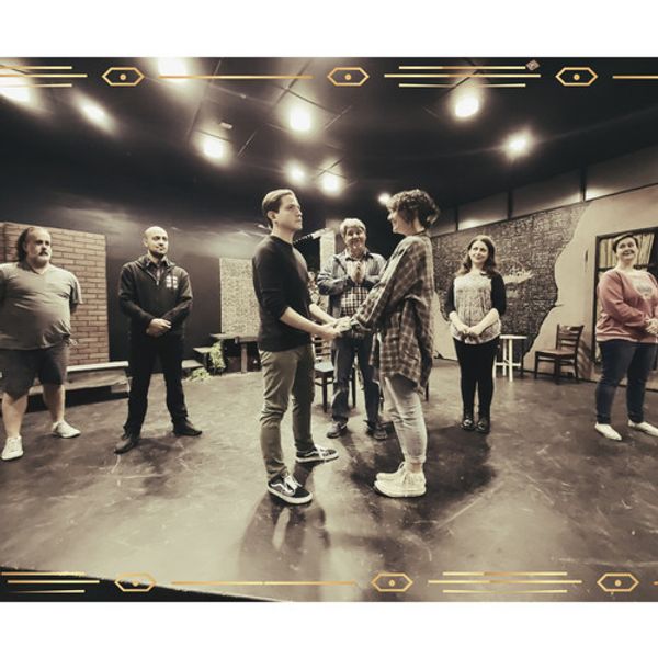 Paul Hartwell as Benedick and Andrea Hough as Beatrice in Starlight Community Theater's 2022 Much Ado About Nothing. PC:Nicole Thompson 3