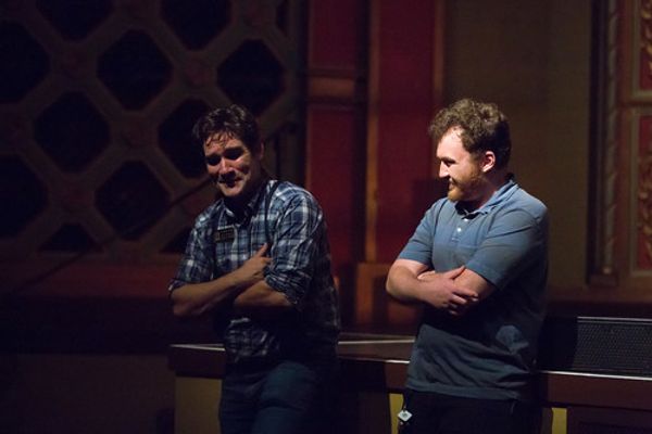 Our family Joel Roster, theater director and Josh, technical director from the El Campanil Theatre where Finding Her Voice the stage play was filmed hanging out before filming. 6