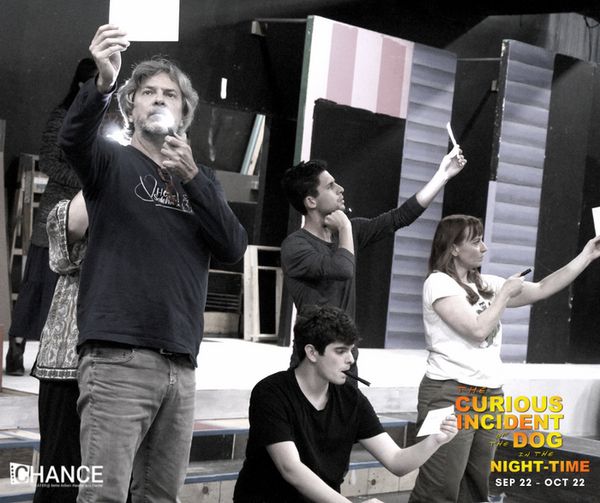Behind the scenes at the Designer Run for The Curious Incident of the Dog in the Night-Time at Chance Theater. 11