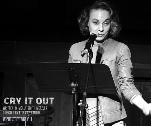 Director Elina de Santos giving a presentation at the Design Preview Party for 