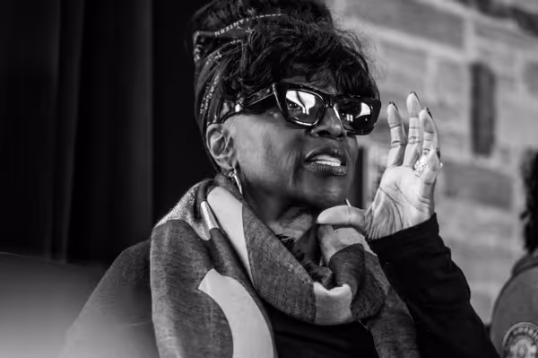 Director LaTanya Richardson Jackson in rehearsal for Angry, Raucous, and Shamelessly Gorgeous at Geffen Playhouse. Photo by Jeff Lorch. 3