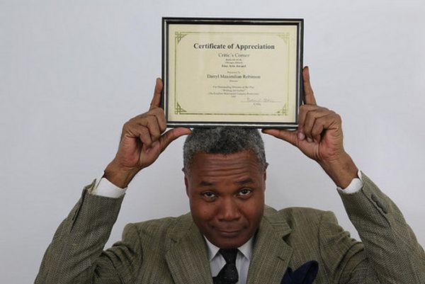 AN INTERNET TV GUIDE PHOTO FOR THEATRE FOLKS!: Santa Monica's Ruskin Theatre Group and Ruskin School of Acting Founder JOHN RUSKIN, 