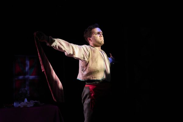 Left: Sam Frye and Jean Gordon in If I Cleaned Everything Right: Joanna Romero Cherbowksi, Christopher Cuevas and Billy Oxendine in Torito 5