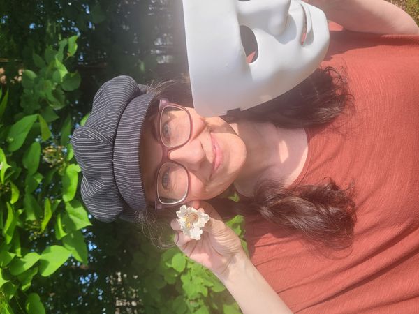 Julie Lyn Barber in Turbulent Architect at the 2025 Guelph Fringe Festival, Aug 7-10 2