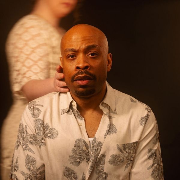 Tamsen Glaser as GINA, Johnard Washington as DAVID. Photo credit: Wannabe Studio 2