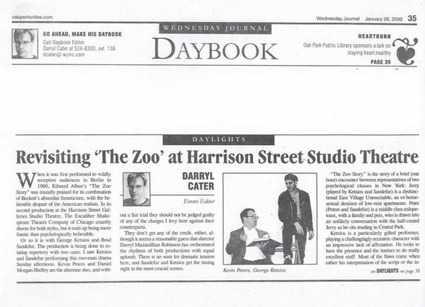 Award-winning Role: Darryl Maximilian Robinson won a 1997 Joseph Jefferson Citation Award for Outstanding Actor In A Play for playing Sam Semela in Fugard: Master Harold And The Boys. 315