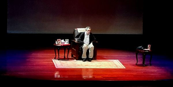 Frank Blocker in GOOD JEW at the Museum of Jewish Heritage premiere. 2