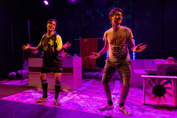 Kelly Mares* as Missy in Pearls for Spurs by Gates Leonard at The Jeffrey and Paula Gural Theatre at the A.R.T./New York Theatres, directed by Luke Landric Leonard, produced by Monk Parrots. 7