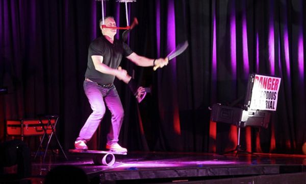 Sideshow Bert's dangerous juggling; 2