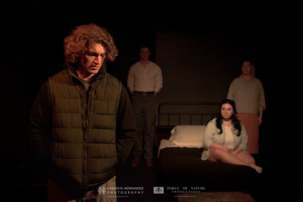 The cast of Force of Nature's production of 'Peace Be With You.' 1