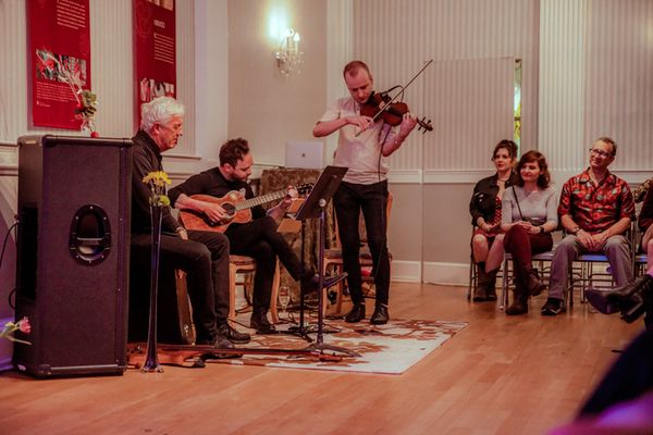 Photograph captured at the New York Estonian House, during the shows premiere in 2022. 1