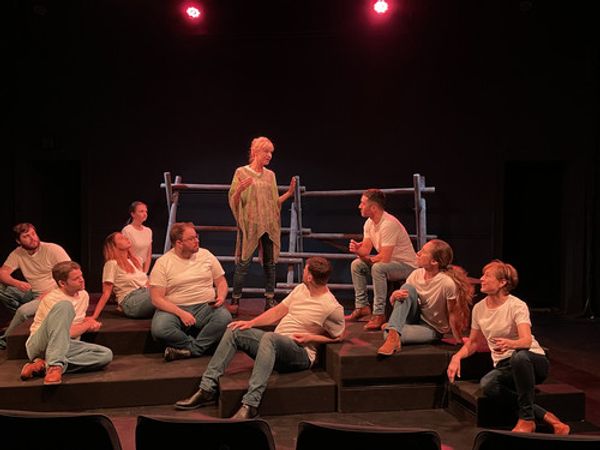 Tech rehearsal for THE LARAMIE PROJECT and we're not far away from a great season. 1