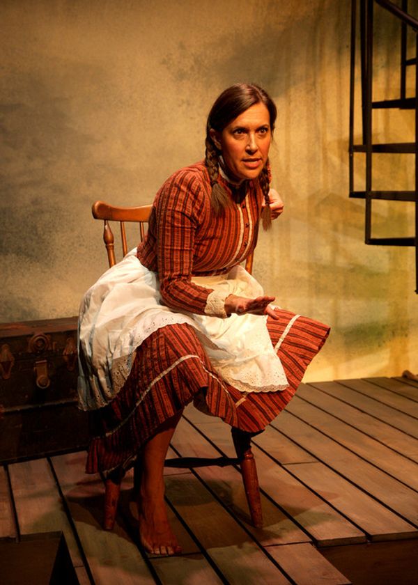 Aubrey Saverino as Abigail Burgess in the world premiere of 