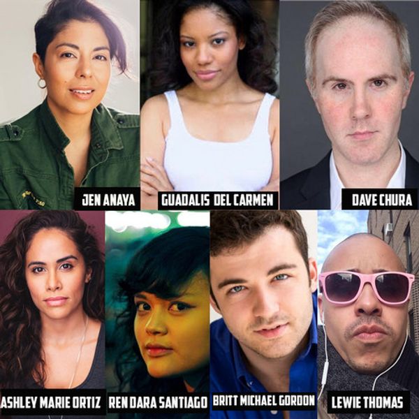 Ensemble cast of Nelson Diaz-Marcano's play - MISFIT AMERICA: AN AMERICAN WESTERN WITH COLOR. Directed by Blayze Teicher. 1