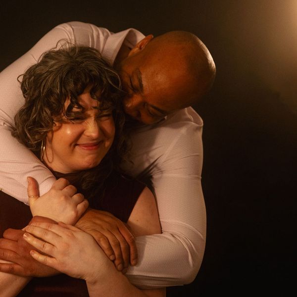 Tamsen Glaser as GINA, Johnard Washington as DAVID. Photo credit: Wannabe Studio 1
