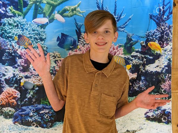 Sandy Cheeks (Scarlett Morales) getting ready to tackle the volcano with science. 9