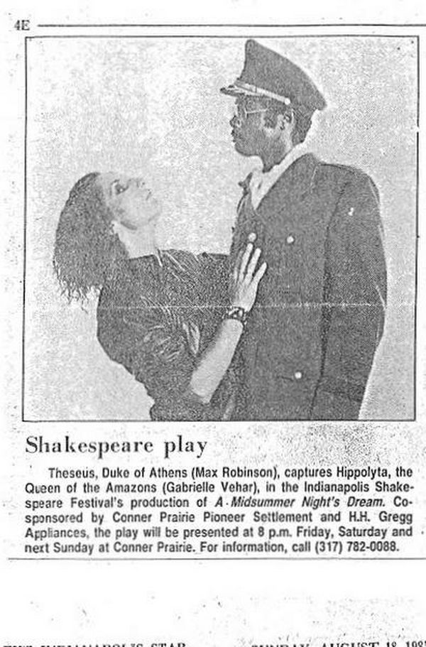 Award-winning Role: Darryl Maximilian Robinson won a 1997 Joseph Jefferson Citation Award for Outstanding Actor In A Play for playing Sam Semela in Fugard: Master Harold And The Boys. 221