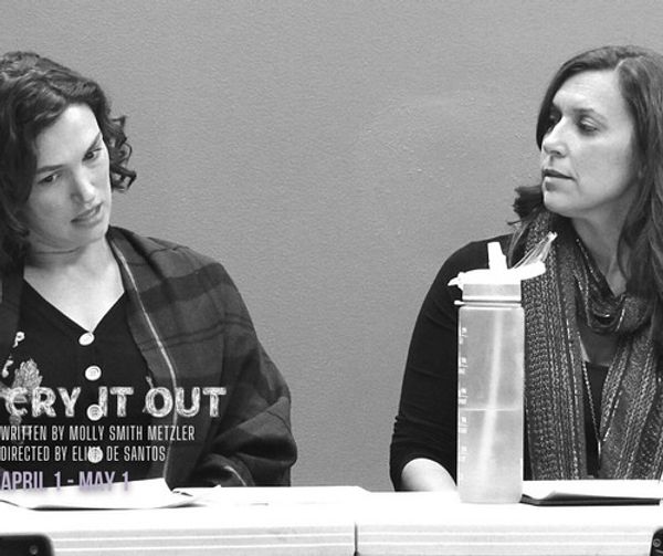 Director Elina de Santos giving a presentation at the Design Preview Party for 