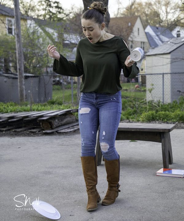 Stephen and Henrietta Brewster spar in Suppressed Desires by Susan Glaspell
Photo by Steve Noll 2