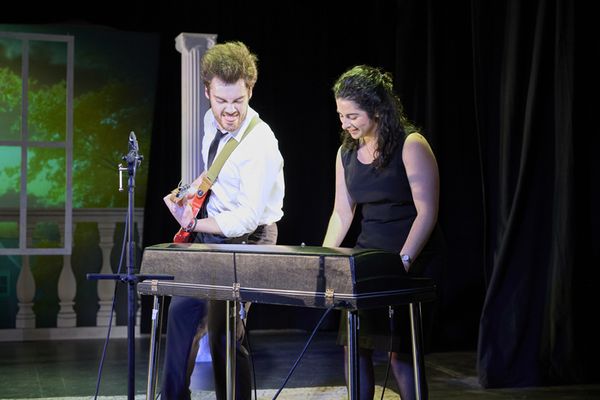 Left: Sam Frye and Jean Gordon in If I Cleaned Everything Right: Joanna Romero Cherbowksi, Christopher Cuevas and Billy Oxendine in Torito 4