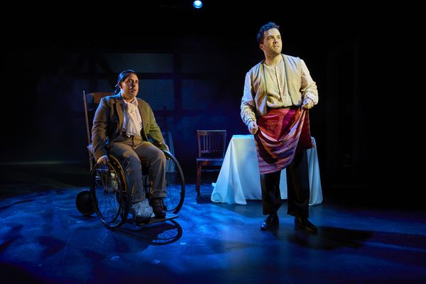 Left: Sam Frye and Jean Gordon in If I Cleaned Everything Right: Joanna Romero Cherbowksi, Christopher Cuevas and Billy Oxendine in Torito 7