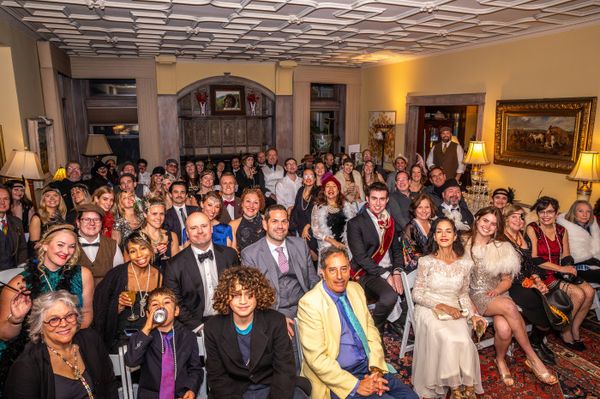 Audience at The Wilburton's murder mystery dinner party 1