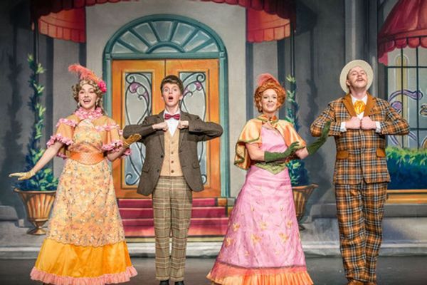 "Elegance" - Georgia Harrington as Minnie Fay, James Howell as Barnaby Tucker, Stephanie Zeh as Irene Molloy, and Wesley Traver as Cornelius Hackl 4