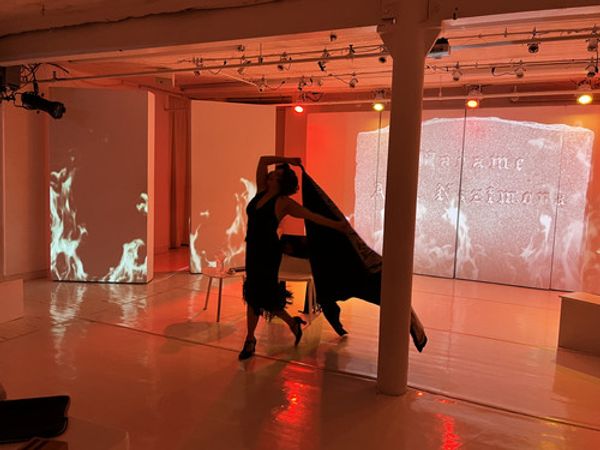  Romy Nordlinger as Alla Nazimova in GARDEN OF ALLA at Theaterlab. Photo by Lorca Peress. 2