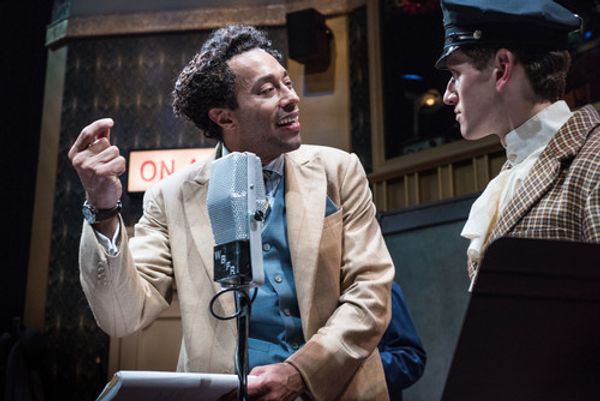 William DeMeritt and Evan Andrew Horwitz in IT'S A WONDERFUL LIFE: A LIVE RADIO PLAY at Alabama Shakespeare Festival. Photo by Ann Little. 1