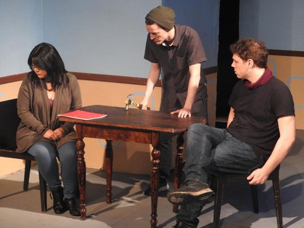 The three characters nearing the conclusion of this thrilling drama 1