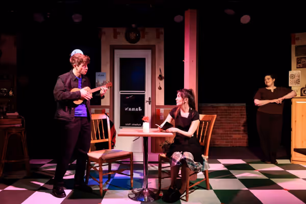 Michael Alan Herman, Josie Eli Herman and Natalie Rose Sevick in The Last Wide Open by Audrey Cefaly, directed by Diane Hill at Theatre NOVA. Photograph by Sean Carter Photography. 2