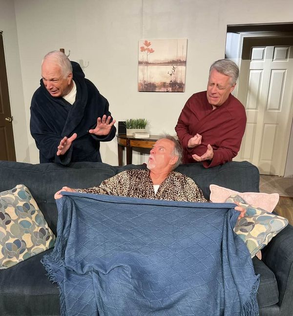 The bros burst into song in BEER FOR BREAKFAST, a comedy by Sean Grennan directed by Elin Bhaird. It opens this Friday, October 17 and plays through November 2. Join the fun at 1009 W. Reno! 2