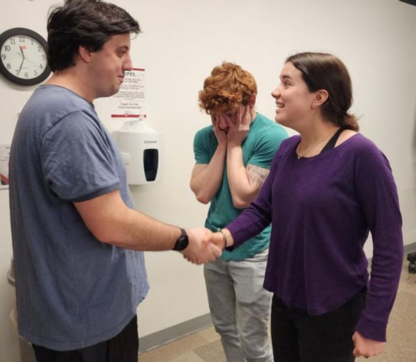 Actors: Jesse Kinstler (Griffin) and Matt (Hunter Wilson) Photo by David Hughes 3