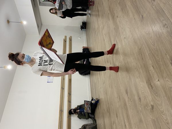 Tara Kennedy (Figment) rehearsing a scene from The Good Guys. 9