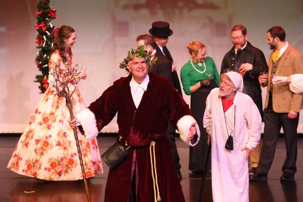 Ghost of Christmas Present and Scrooge 3