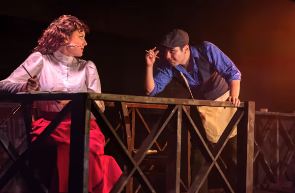 KYLE WATKINS PHOTOGRAPHY    Charli Bush and Amron Salgado in    Newsies.        8