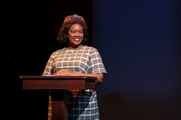 Sydney Elisabeth in BTG   s production of The American Five, 2026. Photo by Caelan Carlough. 1