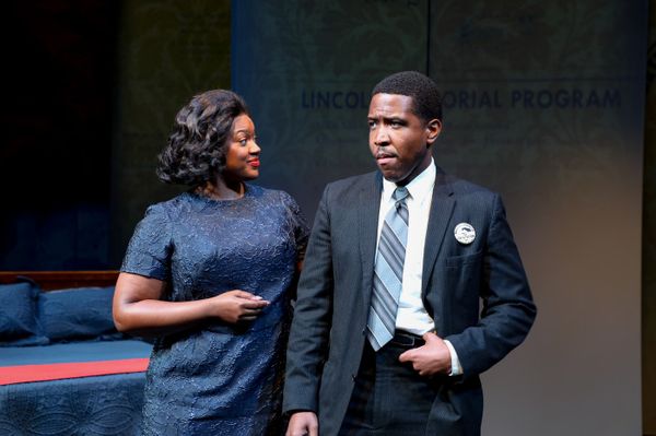 Sydney Elisabeth & Rashun Carter in The American Five at The Unicorn Theatre, 2026. Photo by Caelan Carlough. 4