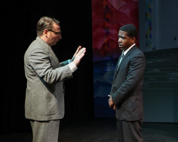 Harry Smith & Rashun Carter in The American Five at The Unicorn Theatre, 2026. Photo by Caelan Carlough. 7