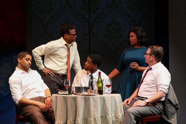 Cast of The American Five at The Unicorn Theatre, 2026. Photo by Caelan Carlough. 9