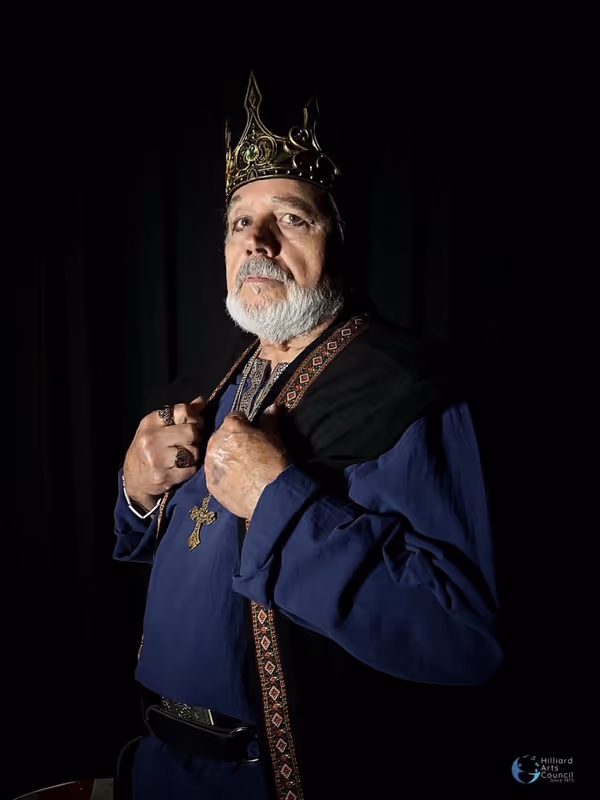 Bruce Thompson as King Charlamagne. 2