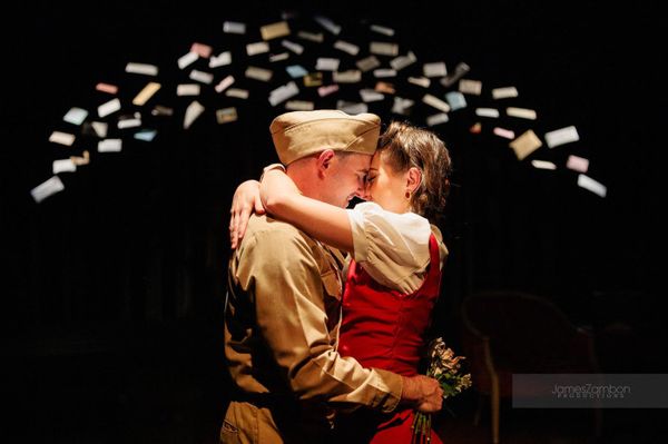 Cameron Kubly and Katie Davis in Ken Ludwig's Dear Jack, Dear Louise 1
