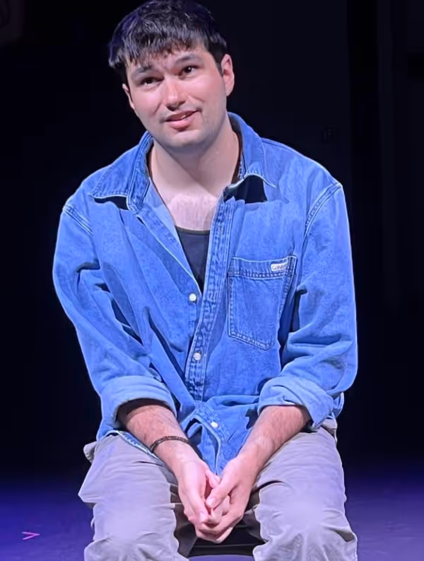 Here is Ian Wehrenberg as Ty in rehearsal for SORDID LIVES at CST 4