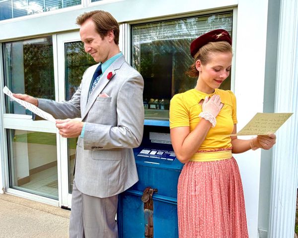  Andrew O 'Shanick and Selene Klasner star as love-struck pen pals George and Amalia in The Barnstormers Theatre production of She Loves Me July 23-August 1. - Tickets and information at barnstormer 1