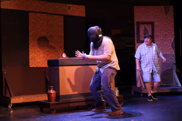 Rehearsal Photo Maddox Burrows (Andrew) & Jeff Baer (Toby) 4